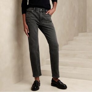 NWT Banana Republic Beau Jeans in dark gray size 24/00